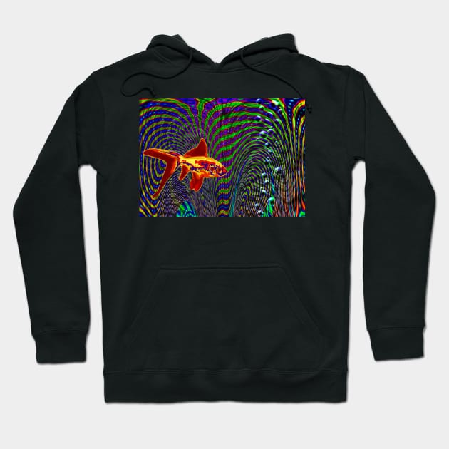 Hallucinogenic golden fish Hoodie by rolffimages